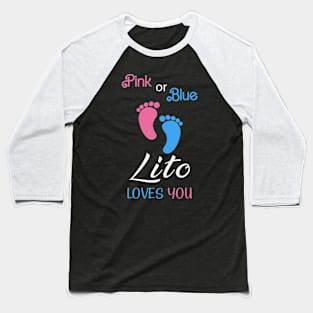 Pink or Blue Lito Loves You Mexican or Spanish Grandpa Baseball T-Shirt